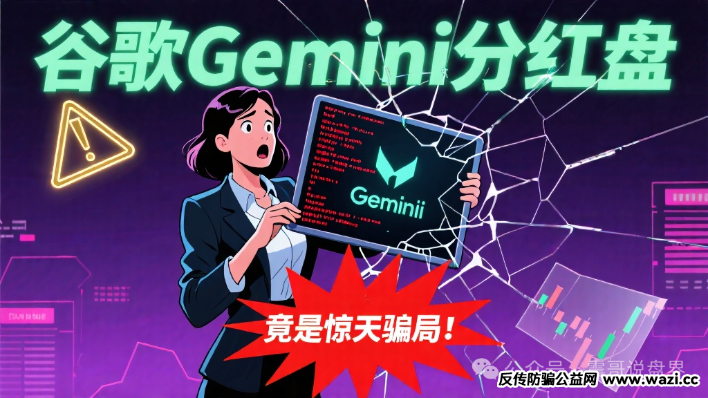 【谷歌Gemini】分红盘，根本不是什么谷歌项目。就是割韭菜的局！