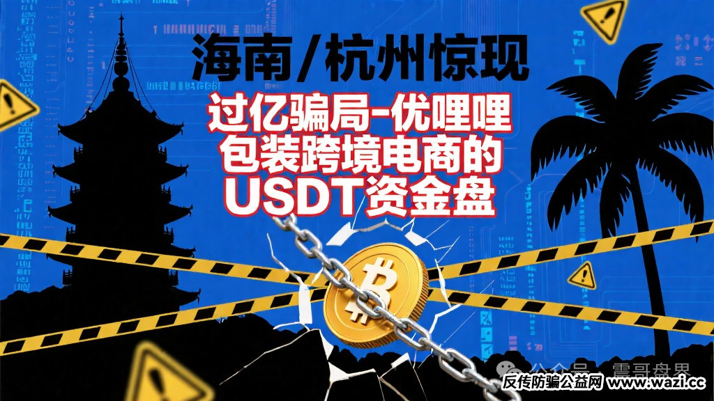 曝光！！海南和杭州惊现过亿骗局-优哩哩，包装跨境电商的USDT资金盘！