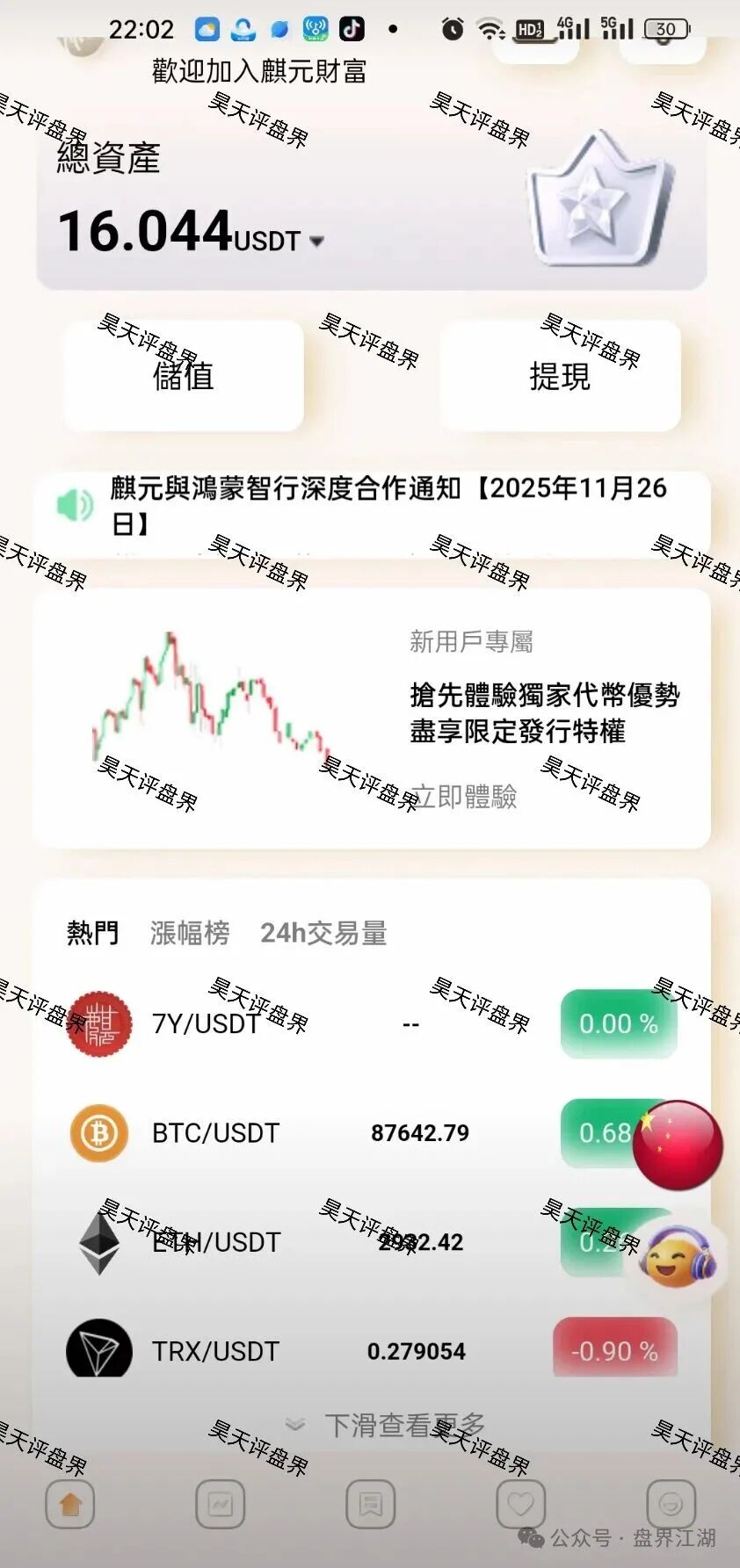 【麒元财富】资金盘骗局，多次单割会员，高度预警，看见一定要远离！