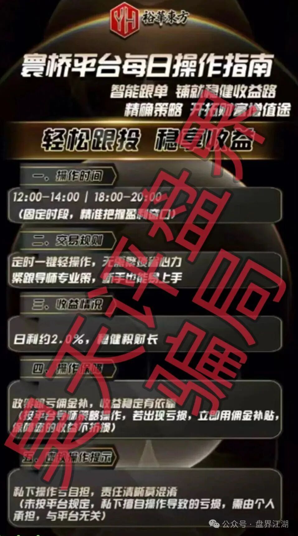 寰桥交易所（裕华东方）合约跟单类资金盘骗局，已经开始单割，高度预警，即